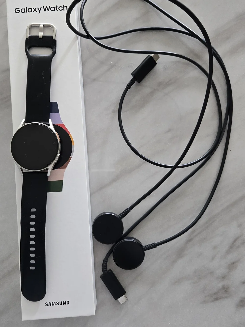 Samsung Galaxy Watch 7 - Black Strap with Silver Case
